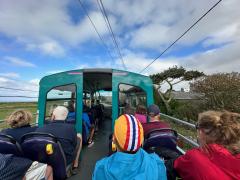 Open top Land's End Coaster from Botallack to St Ives - it was seriously cold 🥶
